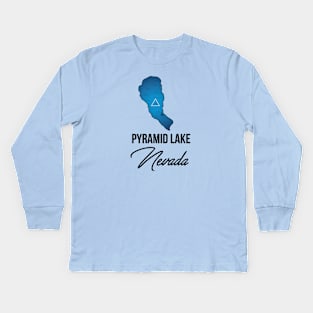 Pyramid Lake Nevada Kids Long Sleeve T-Shirt